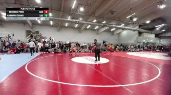 120 lbs Champ. Round 1 - Tristan Pino, Sand Creek vs Nathan Evans, Laramie