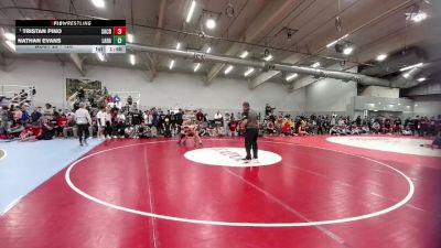 120 lbs Champ. Round 1 - Tristan Pino, Sand Creek vs Nathan Evans, Laramie