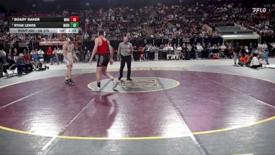 5A 175 lbs 1st Place Match - Ryan Lewis, Middleton vs Boady Baker, Minico