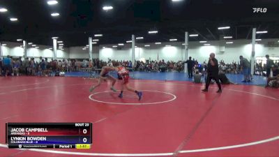 110 lbs Semis & 3rd Wb (16 Team) - Jacob Campbell, Arkansas vs Lynkin Bowden, Colorado Blue