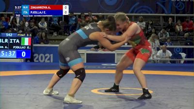 72 kg Final 3-5 - Anastasiya Zimiankova, Blr vs Eleni Pjollaj, Ita