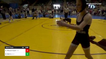 90 lbs Semifinal - Kieron Mccormack, Teknique Wrestling vs Bregan Berry, Gilmer Bobcat Wrestling