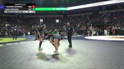 190 lbs Round Of 32 - Julianna Marquez, Gabrielino (SS) vs Alicia Espinoza, Central Valley (SJ)