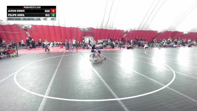 16U Boys - 132 lbs Cons. Round 5 - Jaxon Ennis, Neenah High School Wrestling vs Felipe Greil, Wisconsin