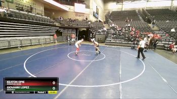 153 lbs Quarterfinal - Keaton Opie, Mountain Ridge vs Giovanni Lopez, Wasatch