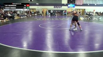125 lbs Semifinal - Hailey Wiskus, Dubuque Hempstead vs Lily Gearheart, Prairie, Cedar Rapids