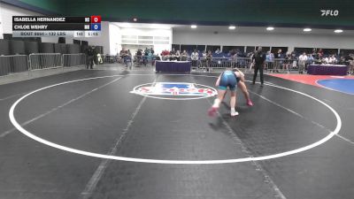 132 lbs Consi Of 8 #2 - Isabella Hernandez, NC vs Chloe Wehry, MN