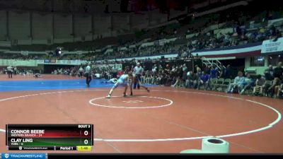 132 lbs Placement (4 Team) - Clay Ling, York vs Connor Beebe, Western Branch