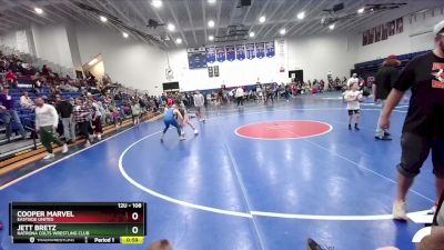 108 lbs Semifinal - Cooper Marvel, Eastside United vs Jett Bretz, Natrona Colts Wrestling Club