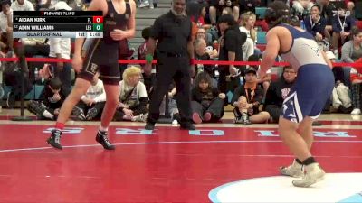 157 lbs Quarterfinal - Adin Williams, Legacy vs Aidan Kirk, Faith Lutheran