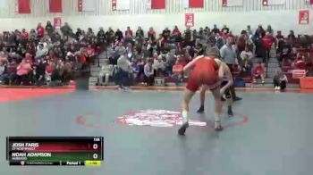 138 lbs Semifinal - Josh Faris, Cf Northwest vs Noah Adamson, Hubbard