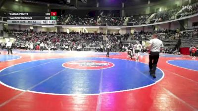 190-3A 3rd Place Match - Lukas Pruitt, East Hall vs Jayden Watkins, West Laurens