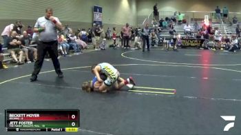65 lbs Round 1 (6 Team) - Jett Foster, The Funky Singlets Teal vs Beckett Moyer, Belding