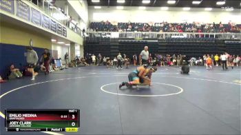 165 lbs Cons. Round 4 - Joey Clark, Lemoore College vs Emilio Medina, Unattached