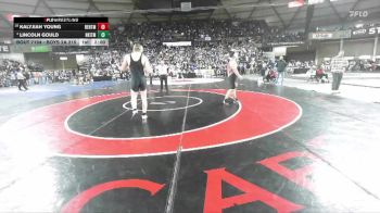 Boys 2A 215 lbs Champ. Round 1 - Kalyjiah Young, Renton vs Lincoln Gould, North Kitsap
