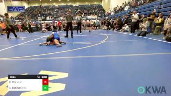 49 lbs Quarterfinal - Bill Cox, Weatherford Youth Wrestling vs Sammy Thomas, Cyclone Wrestling Club