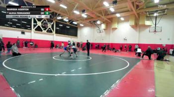 125 lbs Cons. Round 4 - Alivia Fernandez, Canyon View vs Marissa Agerton, Frontier