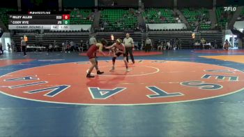 1A-4A 132 Champ. Round 2 - Cody Rye, St. John Paul II vs Riley Allen, Deshler