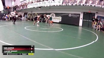 165 lbs Cons. Round 3 - Sam Justice, Lutheran West vs Carter Whaley, Clay (Oregon)