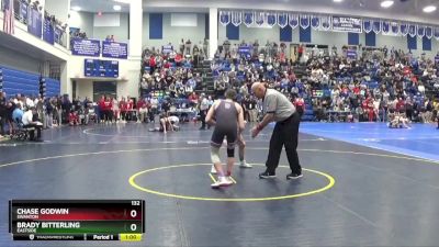 132 lbs Cons. Round 4 - Brady Bitterling, Eastside vs Chase Godwin, SWANTON