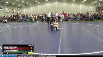 85 lbs Round 1 (6 Team) - Joseph Drewry, Tennessee White vs Logun Pankratz, South Dakota Lightning