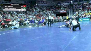1A-126 lbs Champ. Round 2 - Max Wingert, Logan-Magnolia vs Rowdy Neighbor, Alburnett