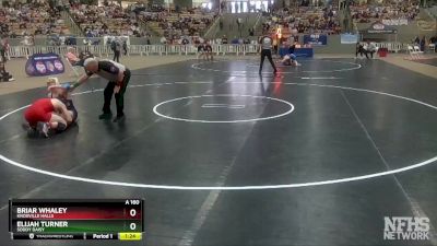 A 160 lbs Semifinal - Briar Whaley, Knoxville Halls vs Elijah Turner, Soddy Daisy