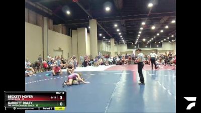 70 lbs Semis & Wb (16 Team) - Garrett Raley, The Untouchables Black vs Beckett Moyer, Moyer Elite