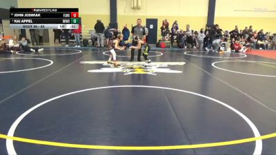 60 lbs Cons. Semi - Kai Appel, Dakota Boyz Wrestling Club vs John Joswiak, Forest Lake Wrestling Club