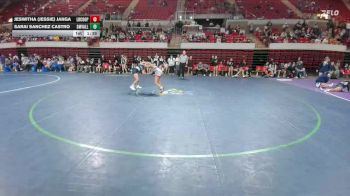 115 lbs Round 2 - Quarters & 1st Wb (16 Team) - Jeswitha (Jessie) Janga, Lubbock Cooper vs Sarai Sanchez Castro, Comal Smithson Valley
