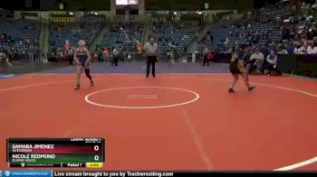 126 lbs Champ. Round 1 - Nicole Redmond, Olathe-South vs Samara Jimenez, Hutchinson