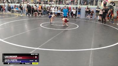 71 lbs Quarterfinal - Zayin Martin, Mid Valley Wrestling Club vs Liam Brower, Interior Grappling Academy