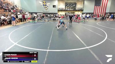 144 lbs Quarterfinal - Tyson Peach, WI vs Jabari Hinson, IA