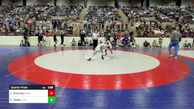 81 lbs Quarterfinal - Luke Downey, Banks Co. BattleBorn Wrestling vs Emmett Yates, Lovett Wrestling Club