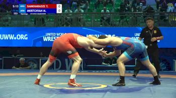 86 kg Repechage #2 - Tornike Samkharadze, Georgia vs Mushegh Mkrtchyan, Armenia