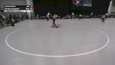 74 lbs Cons. Sub-quarters - Hayden Altermatt, MN Elite Wrestling Club vs Logan Dodge, Michigan Premier WC
