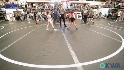 58 lbs Consi Of 4 - Royal Austin, Redskins Wrestling Club vs Abra Smith, Comanche Takedown Club