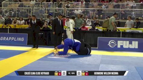 Hermione Willow Medina vs Chloé Elina Elise Heyraud 2025 Pan Jiu Jitsu IBJJF Championship