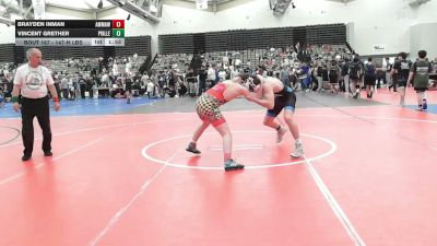 147-H lbs Round Of 32 - Brayden Inman, AMERICAN MMA AND WRESTLING vs Vincent Grether, Pennsville