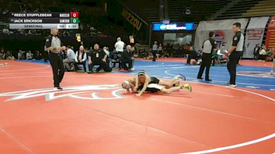 113 Class 1 lbs Semifinal - Reece Stufflebean, Marceline vs Jack Erickson, Cameron