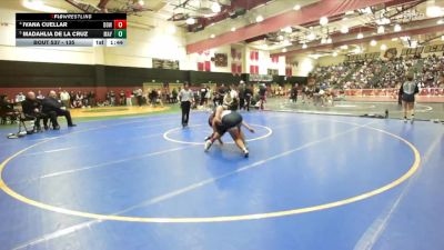 135 lbs Quarterfinal - Madahlia De La Cruz, Mayfair vs Ivana Cuellar, Downey