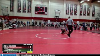 141 lbs Cons. Round 4 - Cole Cross, Eastern Oregon University (OR) vs Tony Cisneros, Southwestern Oregon Community College