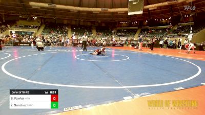 70 lbs Consi Of 16 #2 - Bruce Fowler, Team Mahindra vs Zeke Sanchez, Sanderson Wrestling Academy