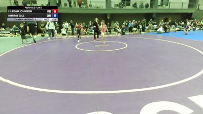 Girls Grades 3rd-5th FS - 89.4-97.6 Champ. Round 1 - Lileeah Johnson, Outlaw Wrestling Club vs Nimrat Gill, Canada