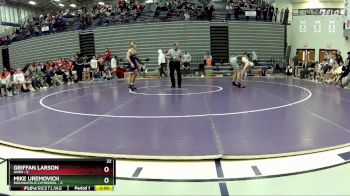 165 lbs Semis & 1st Wrestleback (8 Team) - Griffan Larson, Avon vs Mike Uremovich, Indianapolis Cathedral