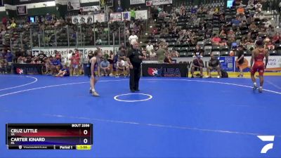 110 lbs Semifinal - Cruz Little, VA vs Carter Kinard, PA