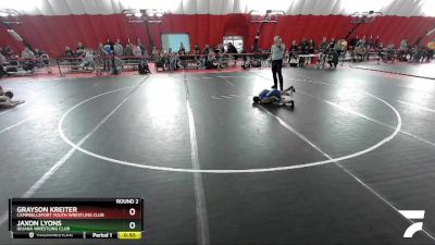 62-62 lbs Round 2 - Jaxon Lyons, Iguana Wrestling Club vs Grayson Kreiter, Campbellsport Youth Wrestling Club