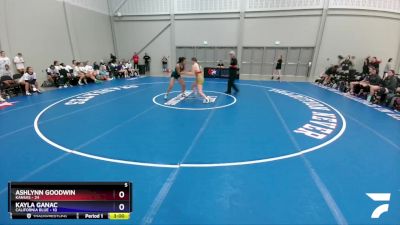 138 lbs Round 1 (6 Team) - AshLynn Goodwin, Kansas vs Kayla Ganac, California Blue