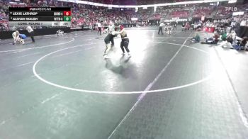 Girls 235 lbs Cons. Round 1 - Lexie Lathrop, Boscobel/Wauzeka-Steuben-Girls vs Aliviah Walsh, Watertown-Girls