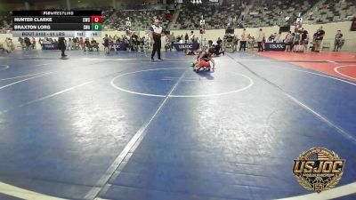 61 lbs Consolation - Hunter Clarke, Claremore Wrestling Club vs Braxton Lorg, Shelton Wrestling Academy